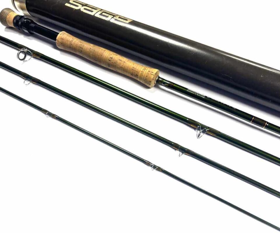   Sage Z-Axis 8100-4 10′ 4 Piece Carbon Fly Rod #8 With Bag & Sage Tube