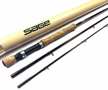   Sage Graphite III B 6100-3 RPL 10′ Line #6 Trout Fly Rod With Bag & Case