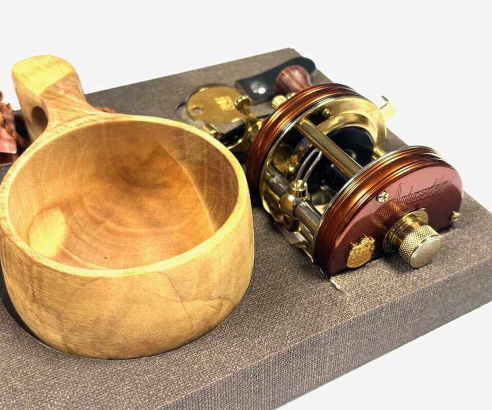  ABU KARSK PRESENTATION SET 5500C GOLD PLATED #103/200 RARE