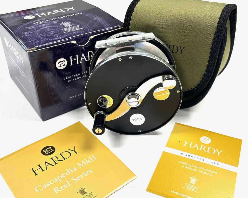 Hardy Cascapedia MKIII 10/11 Salmon Fly Reel With Pouch Box MINT