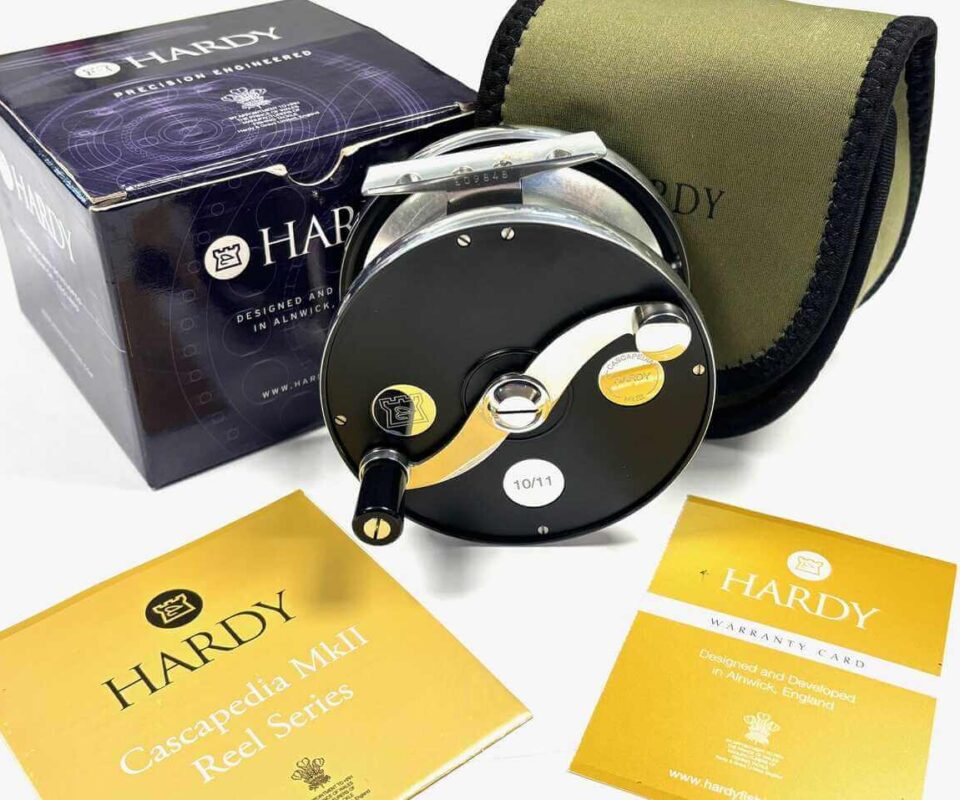 Hardy Cascapedia MKIII 10/11 Salmon Fly Reel With Pouch Box MINT