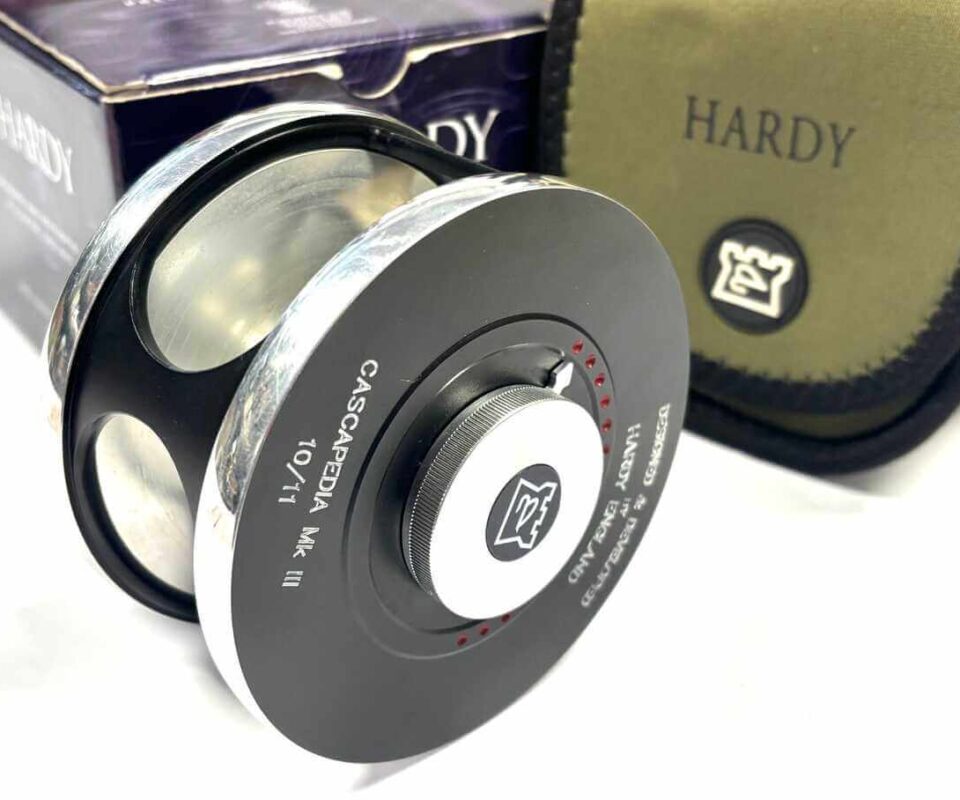 Hardy Cascapedia MKIII 10/11 Salmon Fly Reel With Pouch Box MINT