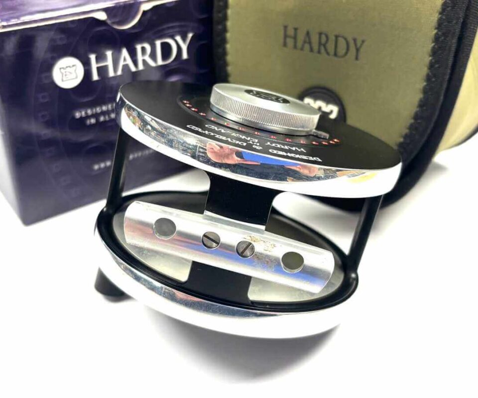 Hardy Cascapedia MKIII 10/11 Salmon Fly Reel With Pouch Box MINT