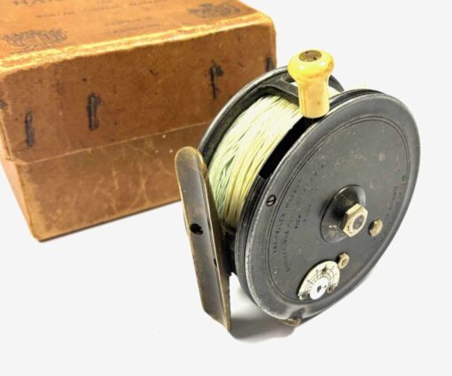   Hardy Silex Major Reel 3.5″ Alloy Vintage Casting Reel With Leaflet & Box