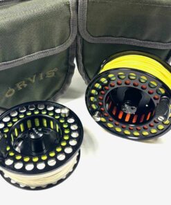   Orvis Battenkill VI 4.5″ Large Arbor Salmon Fly Fishing Reel With Rio Line Spool & With Case