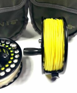   Orvis Battenkill VI 4.5″ Large Arbor Salmon Fly Fishing Reel With Rio Line Spool & With Case