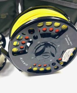   Orvis Battenkill VI 4.5″ Large Arbor Salmon Fly Fishing Reel With Rio Line Spool & With Case