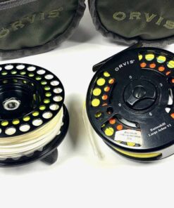   Orvis Battenkill VI 4.5″ Large Arbor Salmon Fly Fishing Reel With Rio Line Spool & With Case