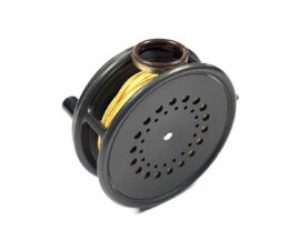   Hardy Perfect 3 5/8″ Alloy Fly Reel With Smoke Red Guide With Case Fine Condition