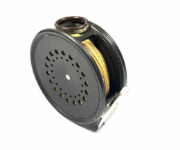   Hardy Perfect 3 5/8″ Alloy Fly Reel With Smoke Red Guide With Case Fine Condition