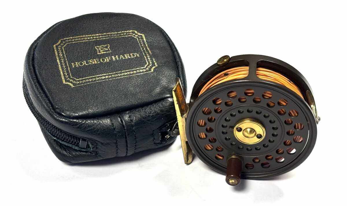 Hardy GOLDEN Featherweight 2 7/8″ Trout Fly Reel With Pouch