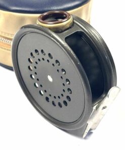  Hardy Perfect 3 3/8″ Alloy Fly Reel With Smoke Red Line Guard & Case
