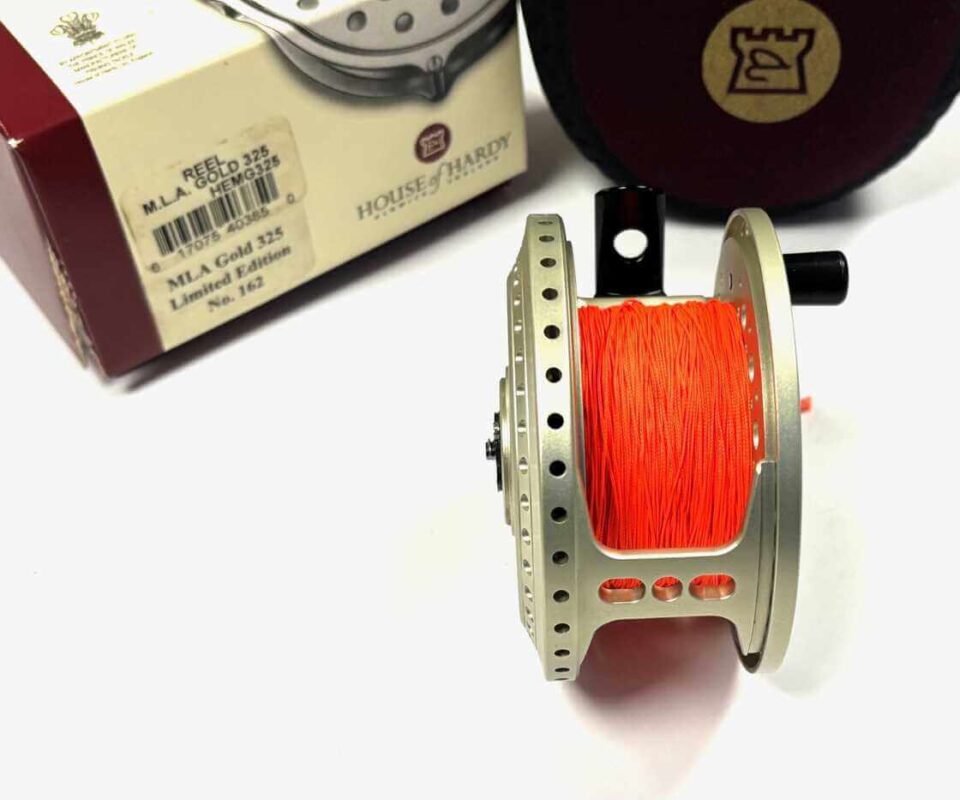   Hardy MLA Gold 375 Ltd Edition # 162/250 Fly Reel With Papers, Pouch & Box Needs Attention