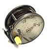 Hardy Perfect Brass Faced Vintage 4 1/2"″ Salmon Fly Reel With Silk Line