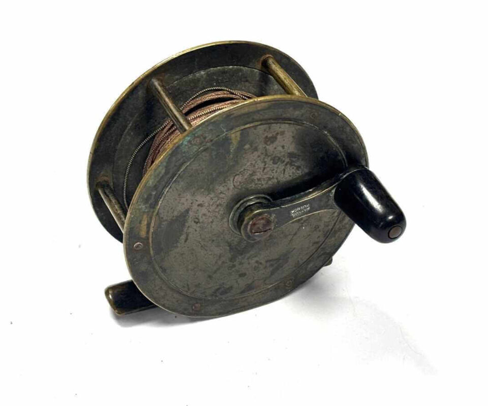   Hardy Brass 3 3/4" Salmon Winch Circa 1890