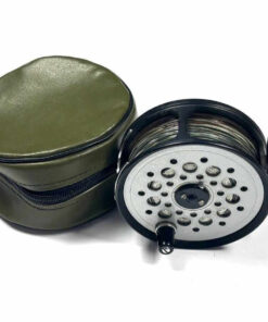   Aquarex 400 Salmon Fly Reel With Green Reel Pouch