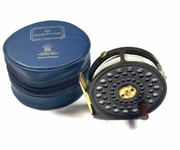   Hardy LRH Golden Lightweight 3 1/8″ Trout Fly Reel With Hardy DT5F Line & Pouch