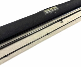   G Loomis GLX 9′ two piece trout fly rod line rated #6 with case