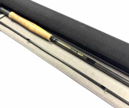   G Loomis GLX 9′ two piece trout fly rod line rated #6 with case
