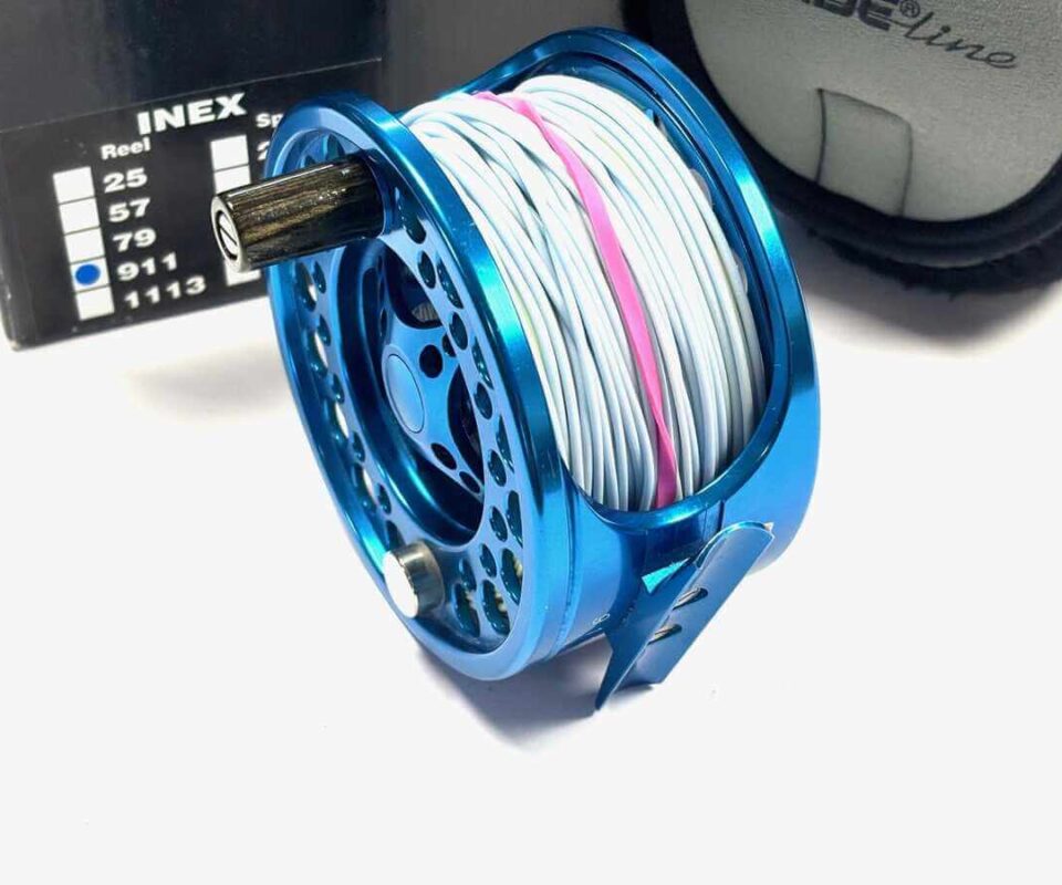   Guideline INEX 3.75″ Large Arbor Saltwater & Salmon Fly Reel With Line Plus Pouch / Box