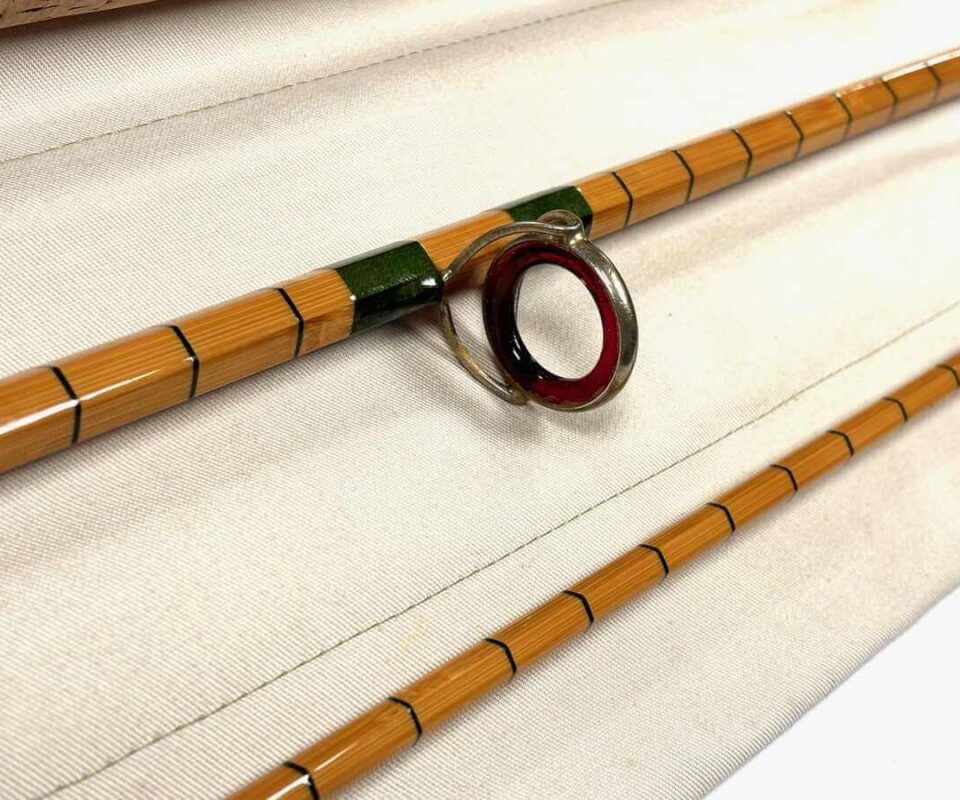   Ryan Burns Green Whipped 550 CARP 10' Split Cane Rod & Sleeve