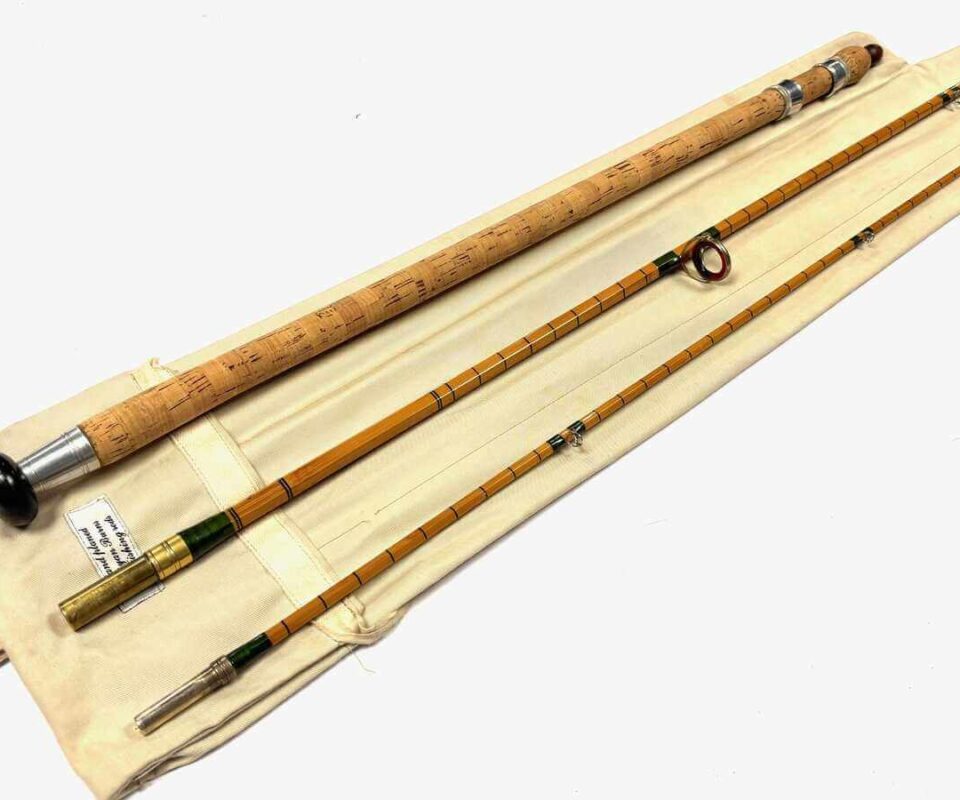   Ryan Burns Green Whipped 550 CARP 10' Split Cane Rod & Sleeve