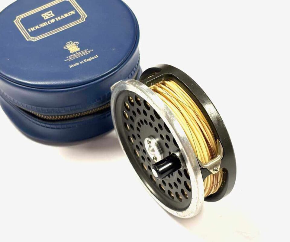   Hardy Marquis #10 fly reel with WF9 F line with Hardy case