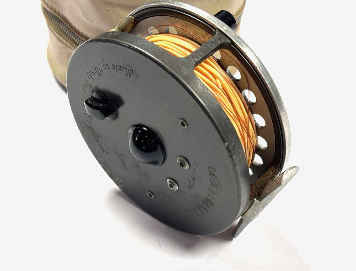 Hardy Marquis No 1 salmon fly reel with case & line