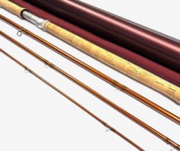   Hardy Angel 15′ 4 Piece Carbon Salmon Fly Rod #10 Rare Model With Bag & Tube Fine