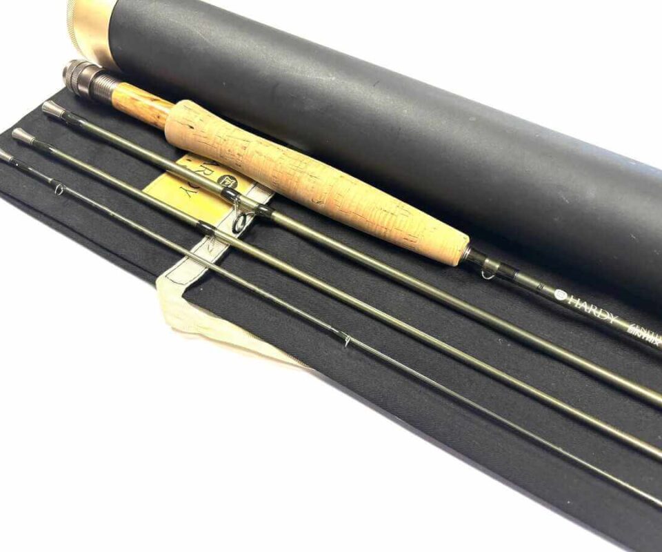   Hardy Zenith Sintrix 8' Travel Four Piece Graphite Fly Rod #4 With Bag & Tube FINE