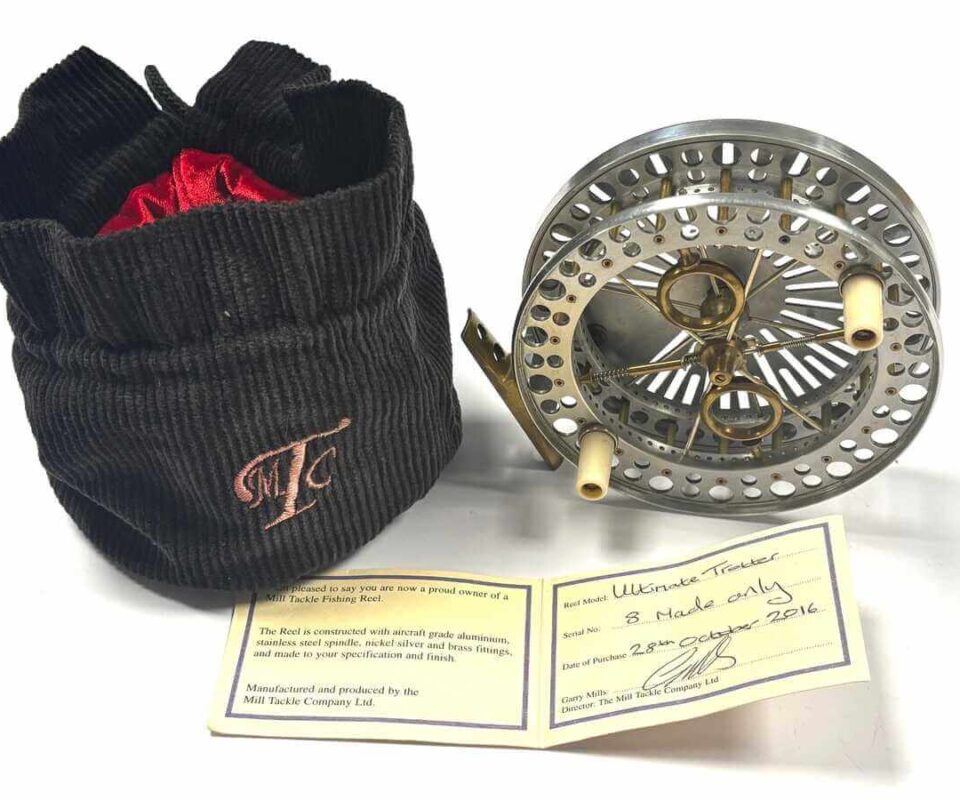  Garry Mills ULTIMATE TROTTER 5″ Double Ventilated Centrepin Trotting Reel ONLY 8 MADE!