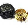 Hardy Gold Sovereign #3/4/5 trout fly reel with padded case # 326 Limited edition