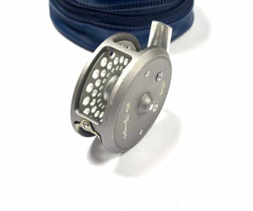   Hardy the Flyweight 2 1/2″ alloy brook trout fly reel with case