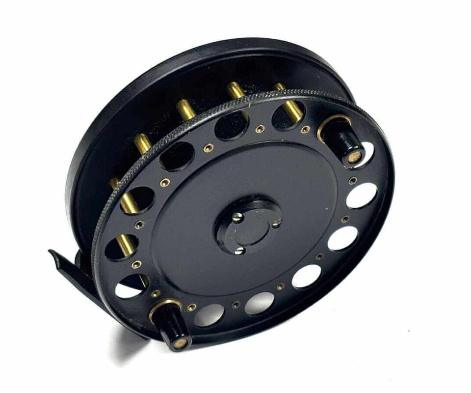   Dave Swallow 4.5″ Centrepin Trotting Reel Black Finish