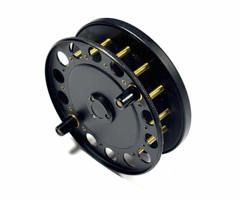   Dave Swallow 4.5″ Centrepin Trotting Reel Black Finish