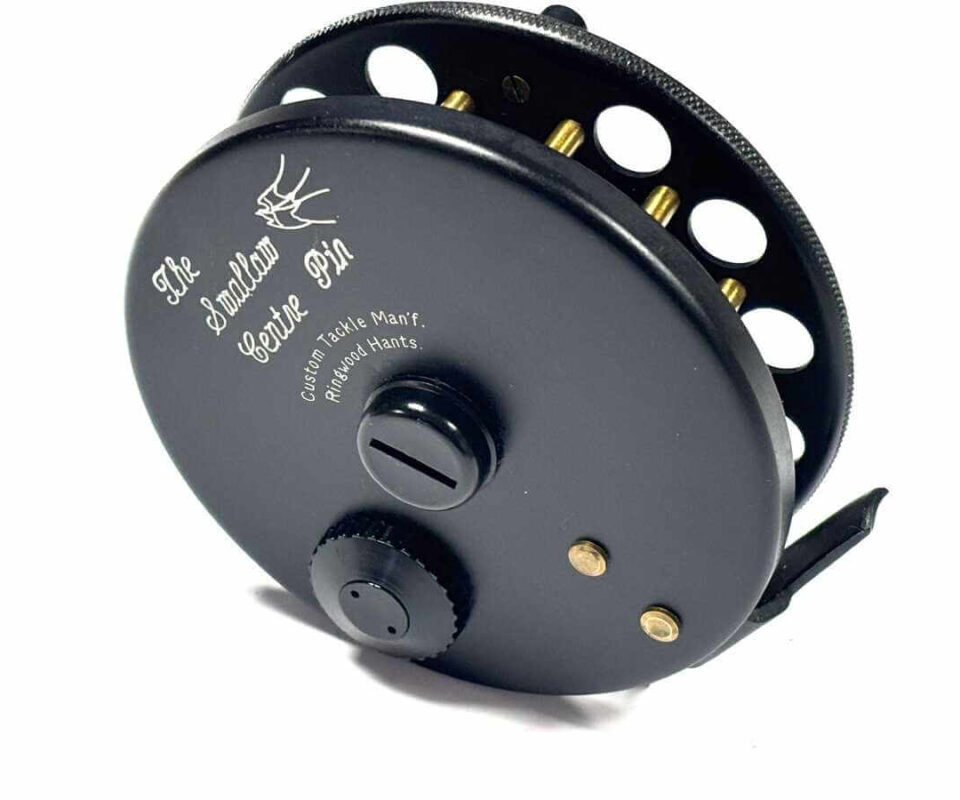  Dave Swallow 4.5″ Centrepin Trotting Reel Black Finish