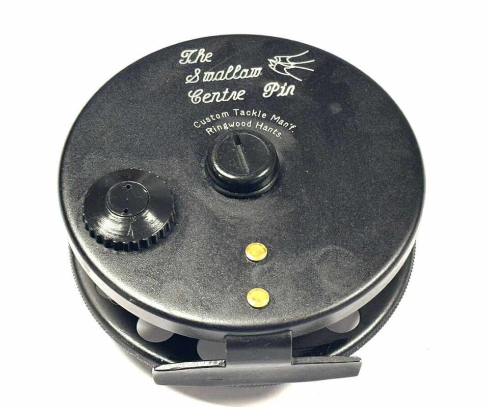   Dave Swallow 4.5″ Centrepin Trotting Reel Black Finish