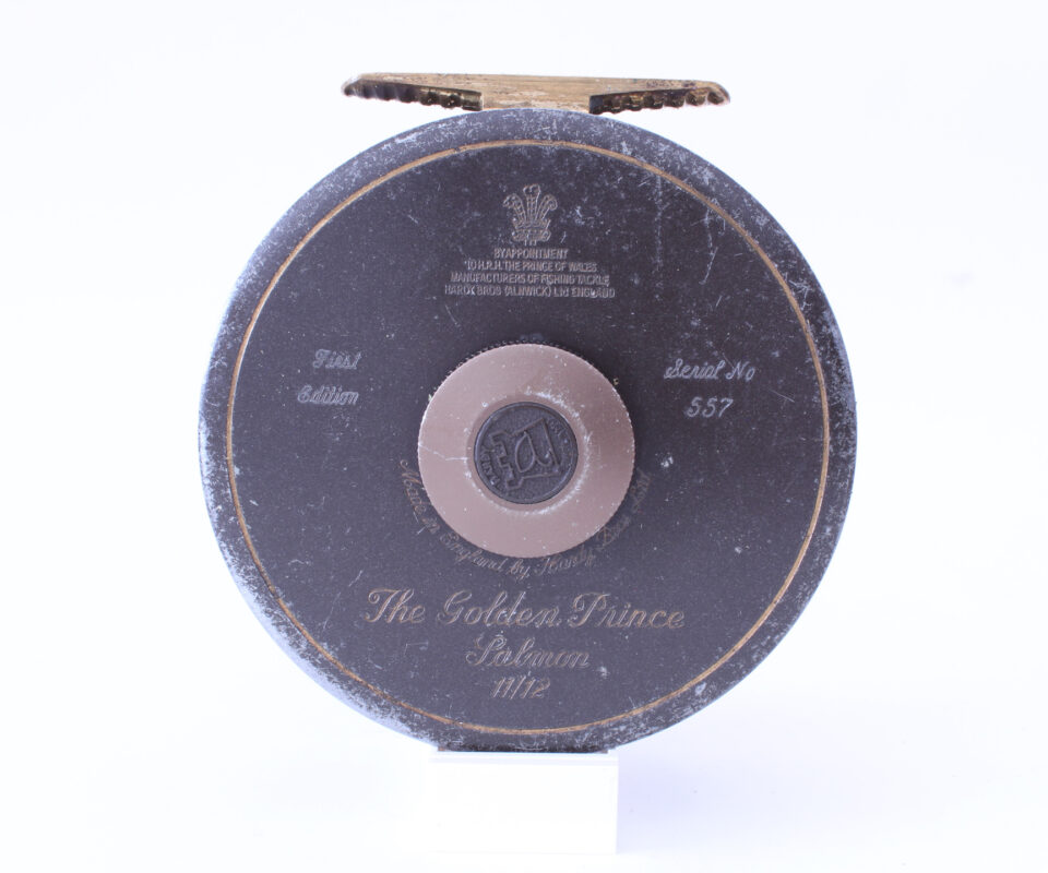 Alternative view of Hardy The Golden prince Salmon 11/12 fly reellimited edition No 557.