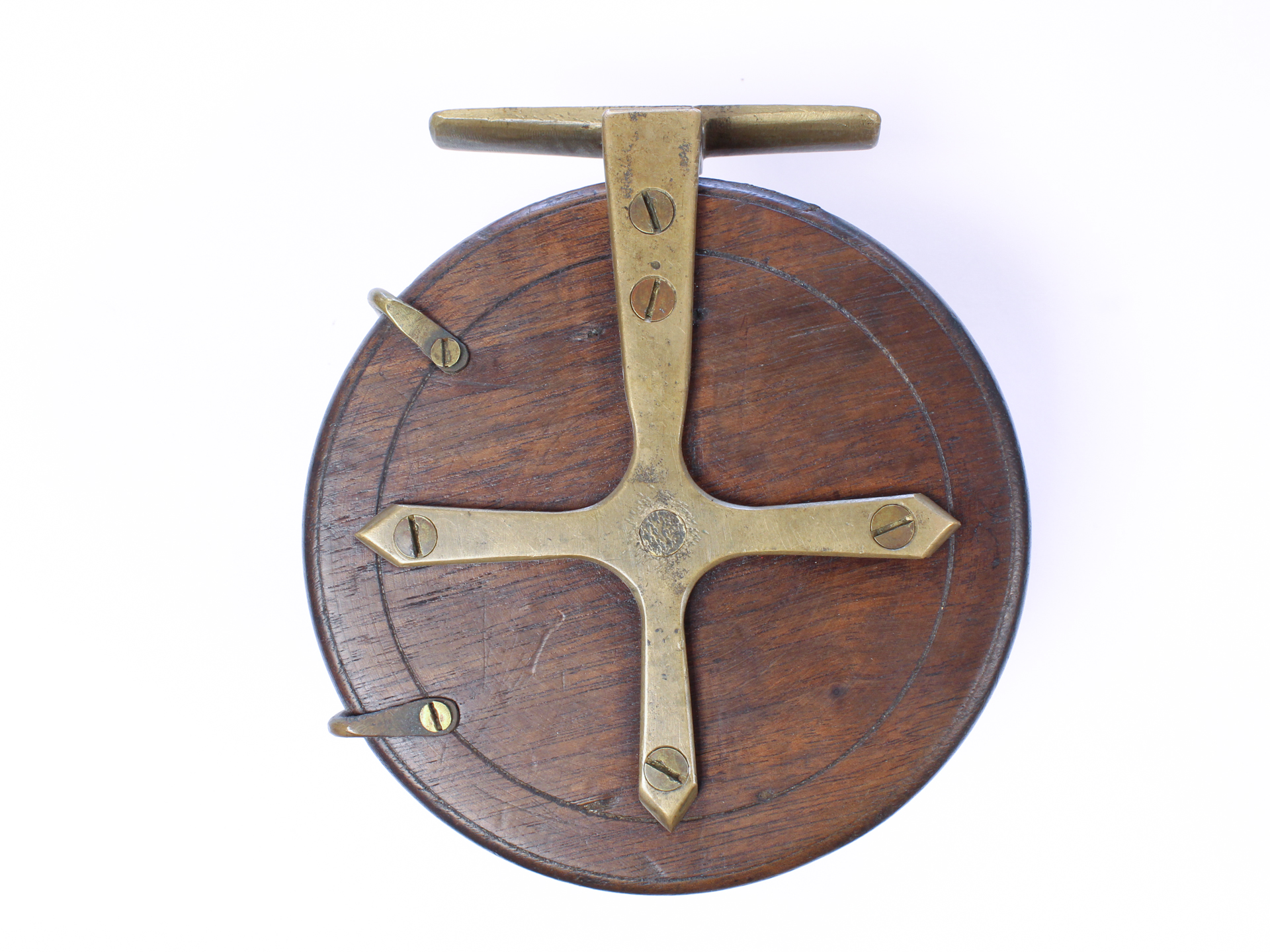 Unknown Wood / Brass 4.5" Sea Reel - Image 2
