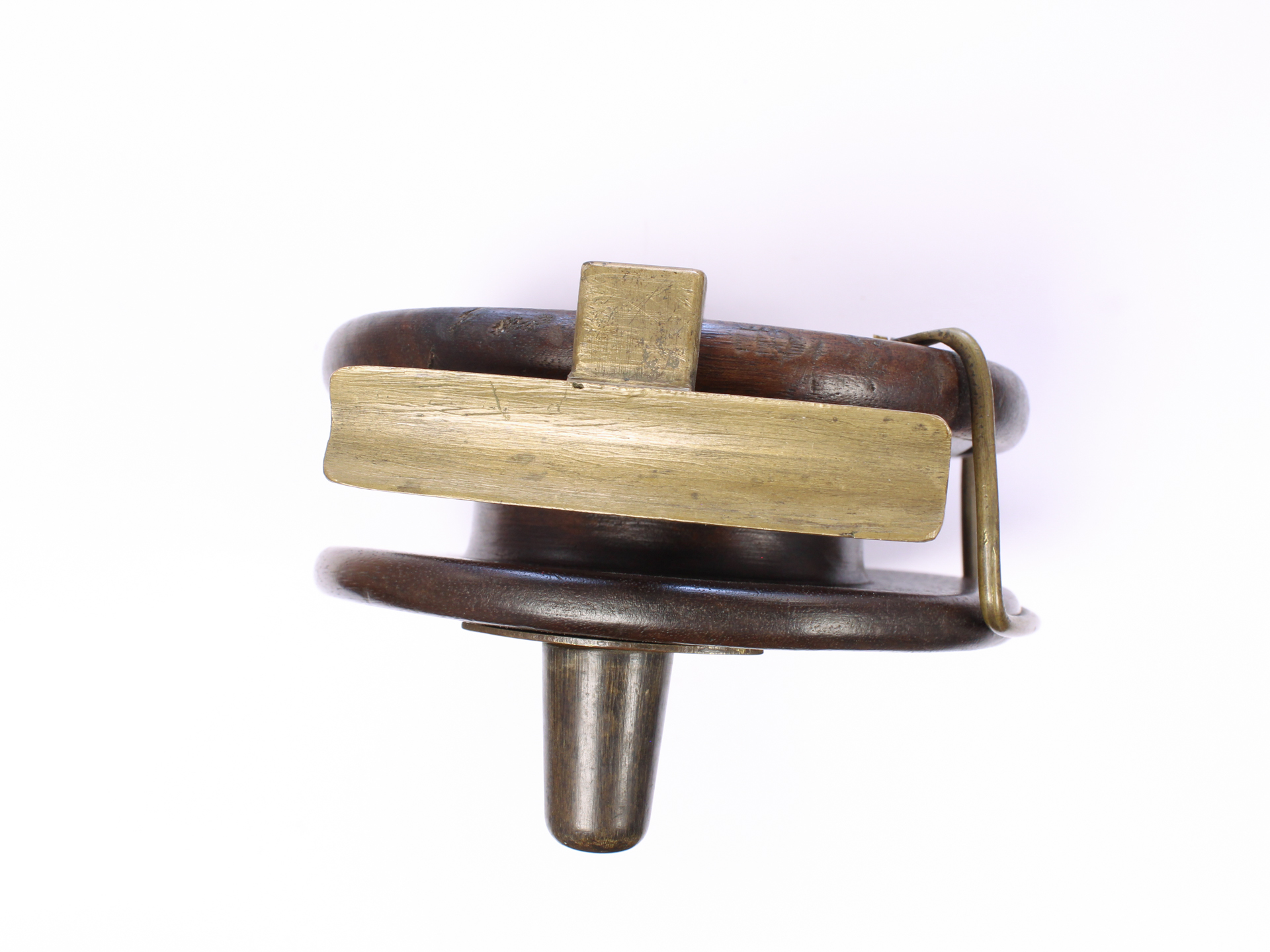 Unknown Wood / Brass 4.5" Sea Reel - Image 4