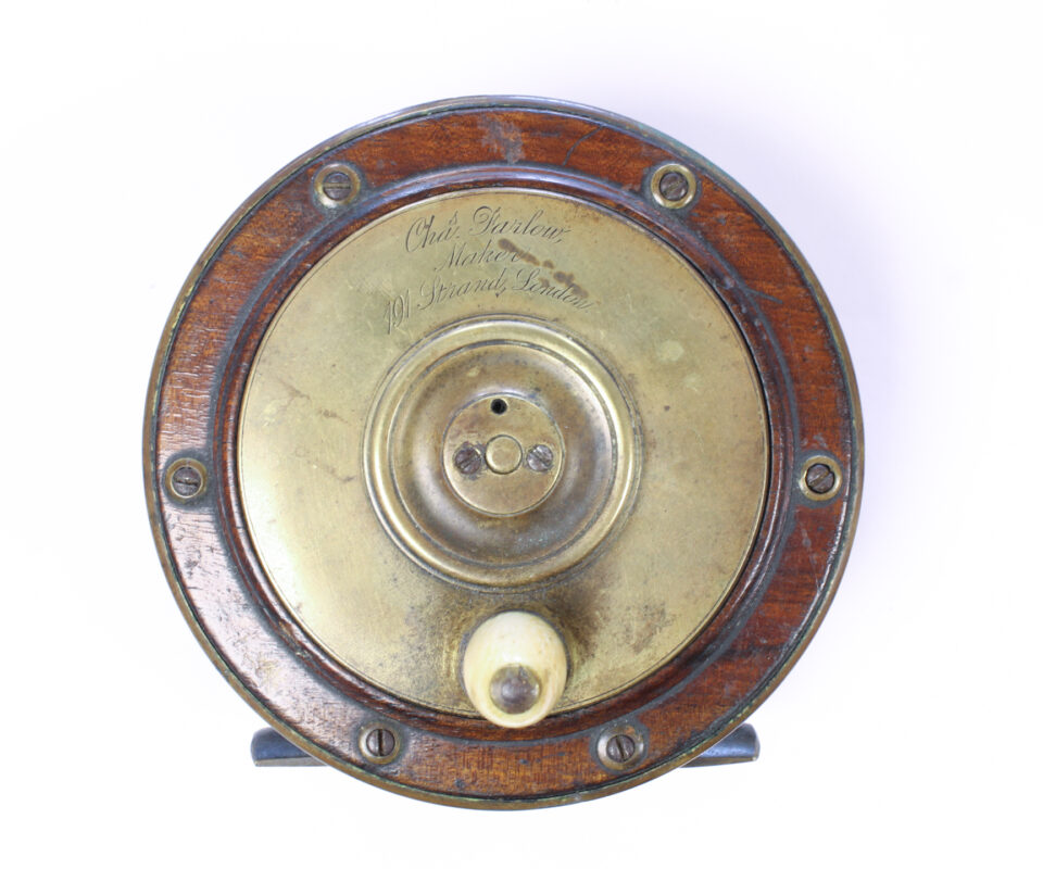 Alternative view of Farlow Brass 4.5" Salmon Reel Rare