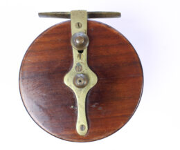   Allcock's & Co Wood / brass 4.25" Sea Fishing