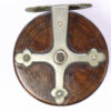 Wood and brass Nottingham 3 1/2 " Casting reel