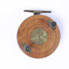 Unknown wood and brass Nottingham 3 7/8 " Casting reel