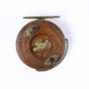 Unknown wood and brass Nottingham 3 1/2 " Casting reel