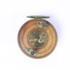 Unknown wood and brass Nottingham 3 1/2 " Casting reel