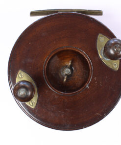 Alternative view of Unknown wood and brass Nottingham 5 " Casting reel