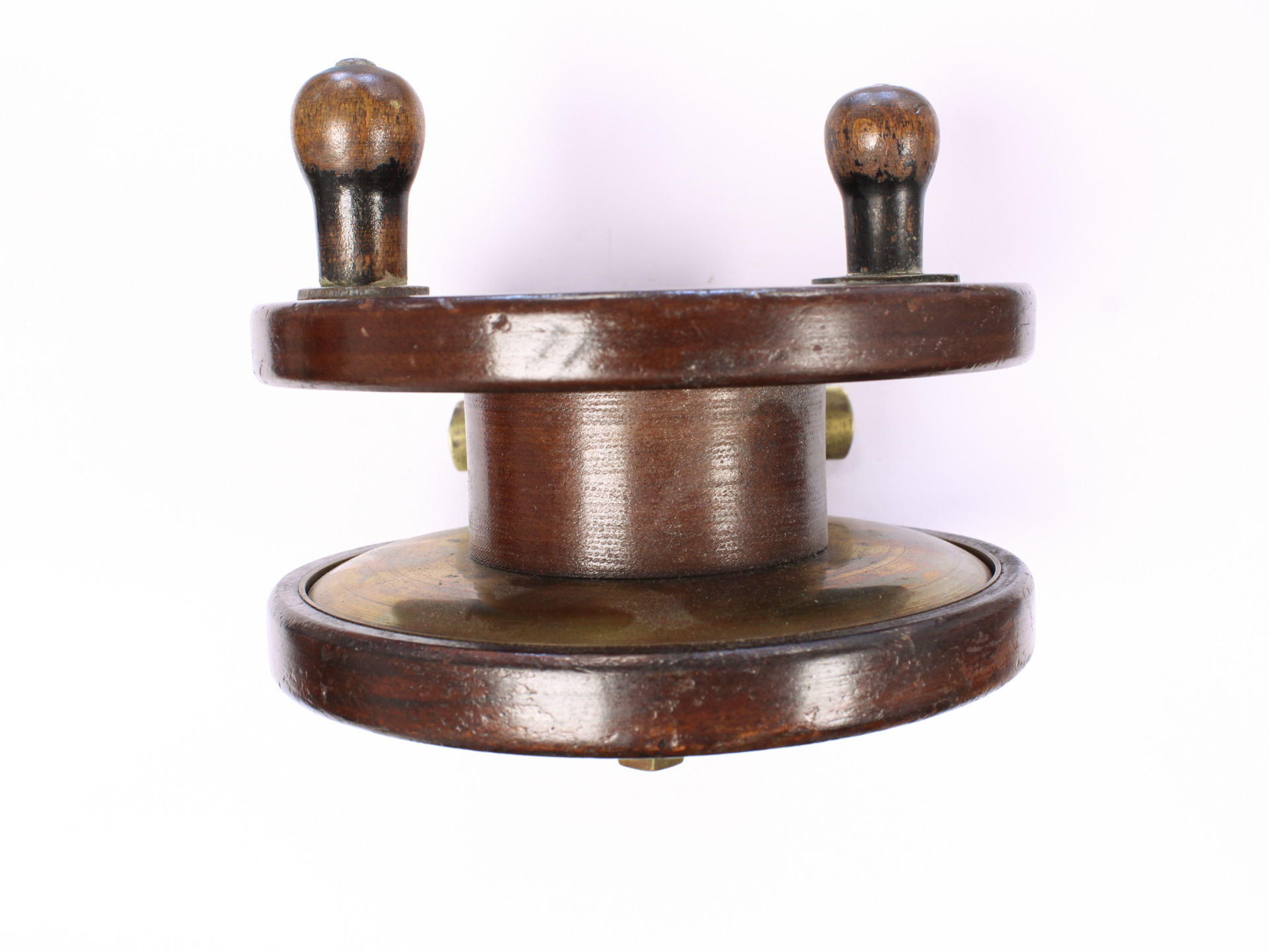 Unknown wood and brass Nottingham 5 " Casting reel - Image 3