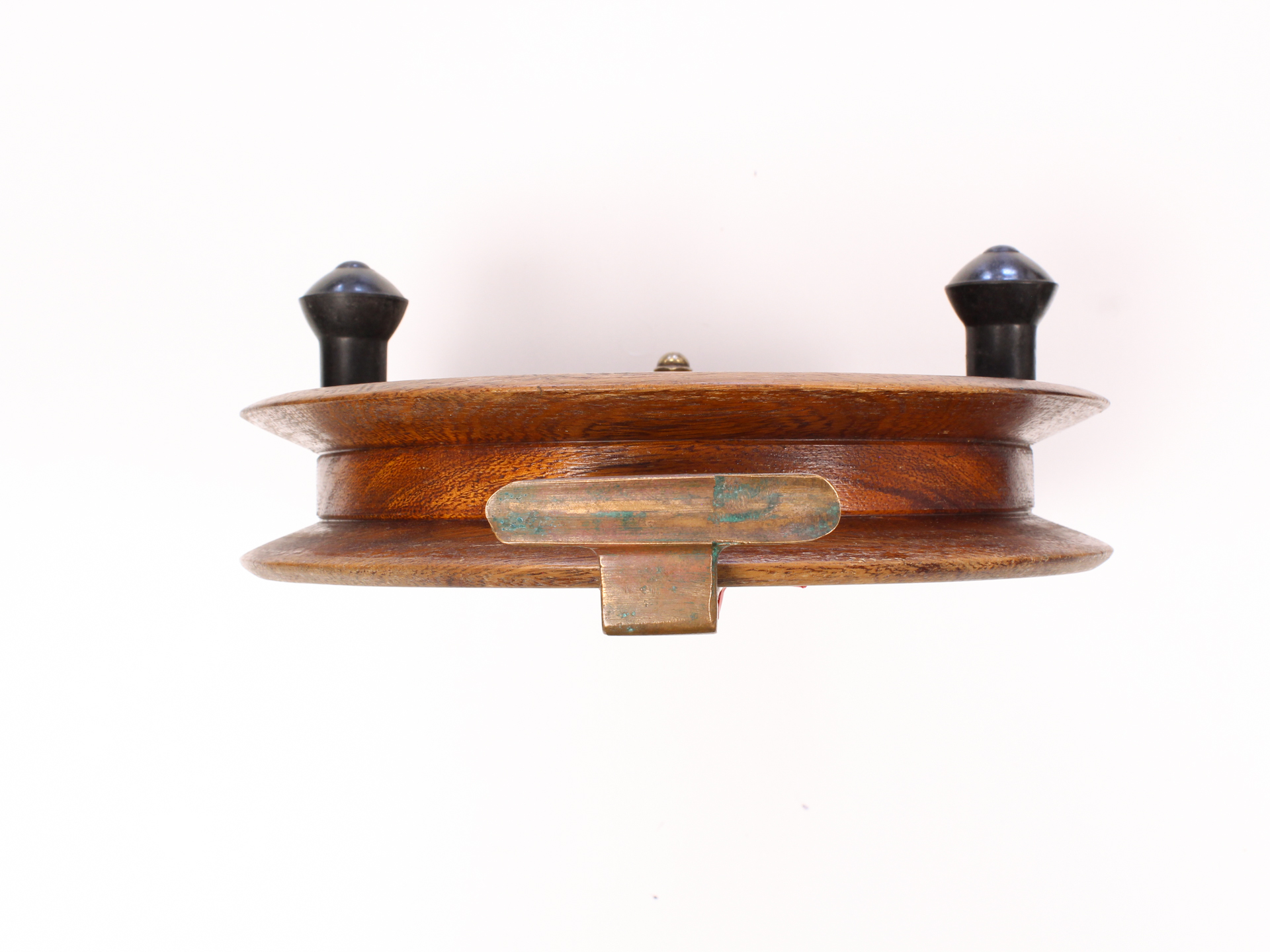 Unknown wood brass Scarborough 10 " Casting reel - Image 4