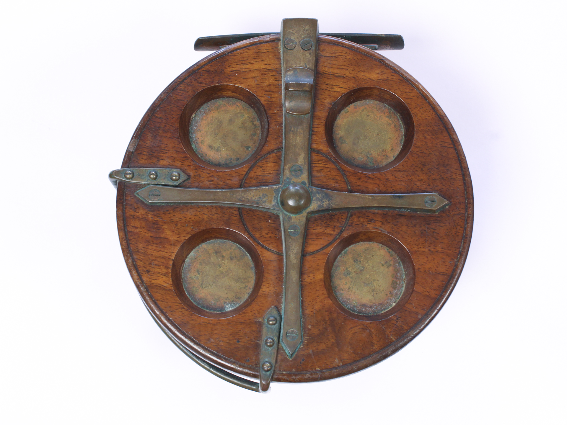 Slater Future wood and brass 5 1/2 " Casting reel - Image 2